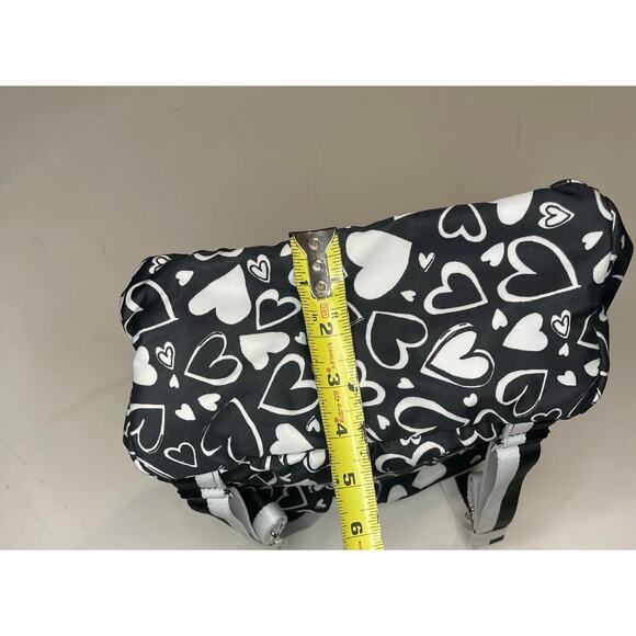 Brighton “Endless Love” Heart Backpack NWT $150 –Black & White Y2K Statement Bag - Picture 7 of 9